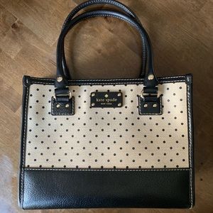 Polka Dot Canvas Kate Spade Bag